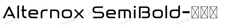 Alternox SemiBold字体转换